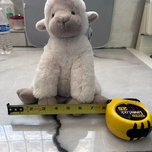 Jellycat Cream and Brown Stuffed Lamb - Picture 7 of 8
